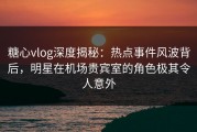 糖心vlog深度揭秘：热点事件风波背后，明星在机场贵宾室的角色极其令人意外