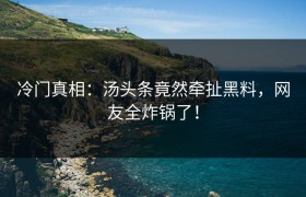 冷门真相：汤头条竟然牵扯黑料，网友全炸锅了！