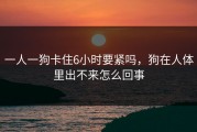 一人一狗卡住6小时要紧吗，狗在人体里出不来怎么回事